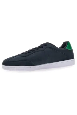 Sneakers blu navy con logo laterale e dettaglio verde Champion Prestige MS