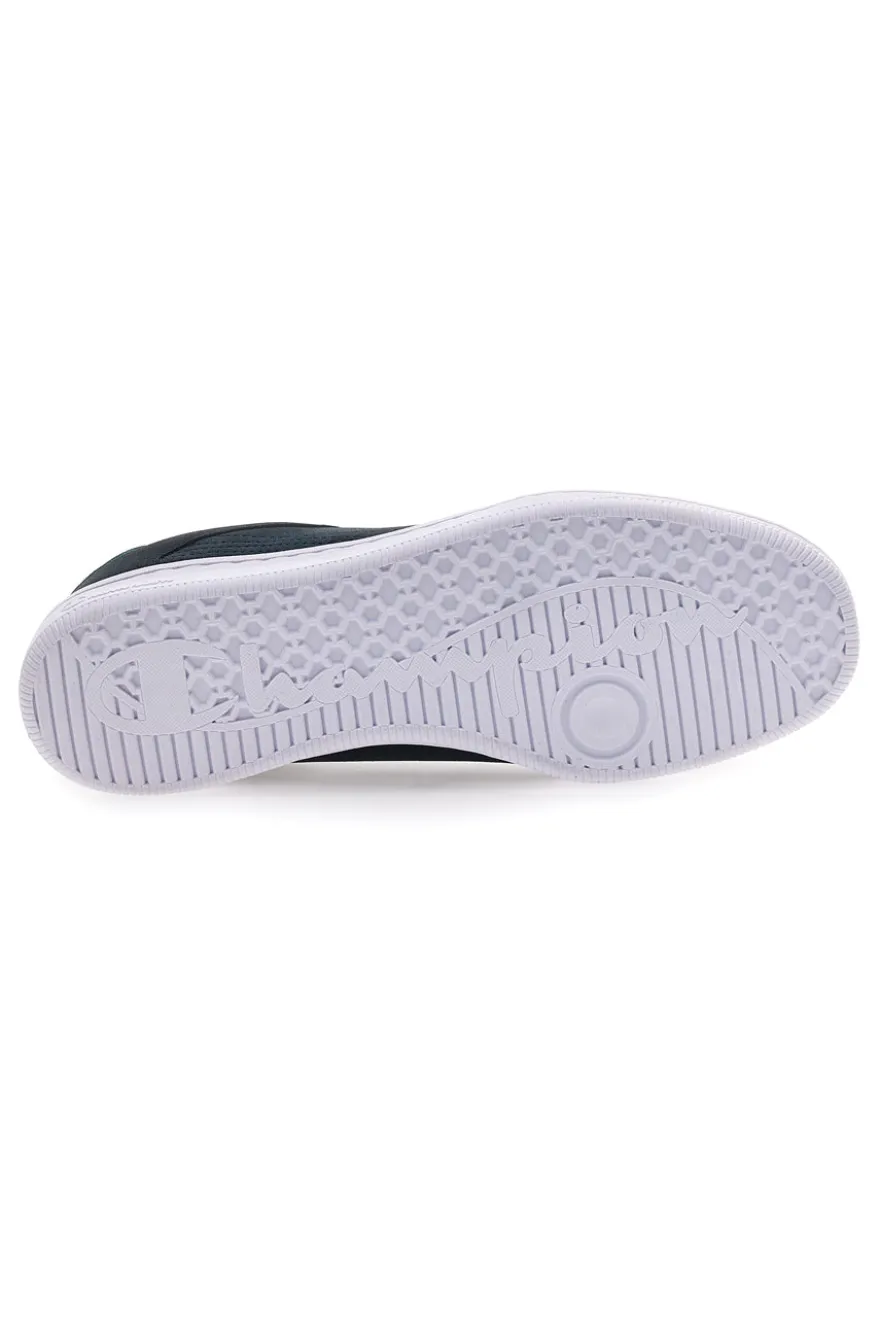 Sneakers blu navy con logo laterale e dettaglio verde Champion Prestige MS