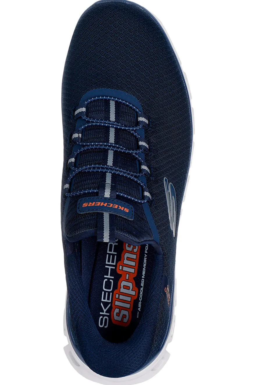 Sneakers blu navy slip-on con Glide-Step e memory foam Skechers Glide-Step Noxus