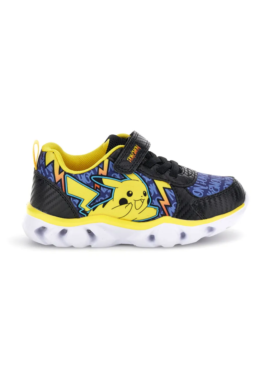 Sneakers blu nero giallo stampa Pokémon luci strappi Pokemon PO003665