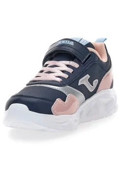 Sneakers blu rosa con strappo e lacci elastici Joma Jr Star 2503