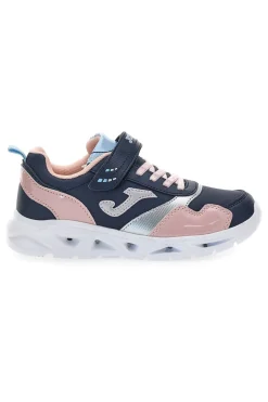 Sneakers blu rosa con strappo e lacci elastici Joma Jr Star 2503