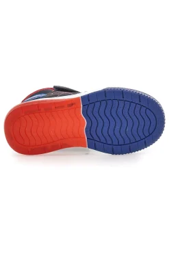 Sneakers blu rosse alte con ragnatela e luci Pitt Kids 116