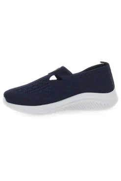 Sneakers Blu Slip On con Tomaia Effetto Ricamo CANGURO CA1227