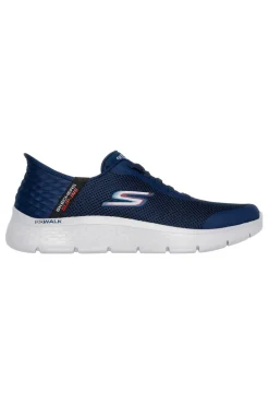 Sneakers blu slip-ins ammortizzate Skechers Go Walk Flex Hands Up