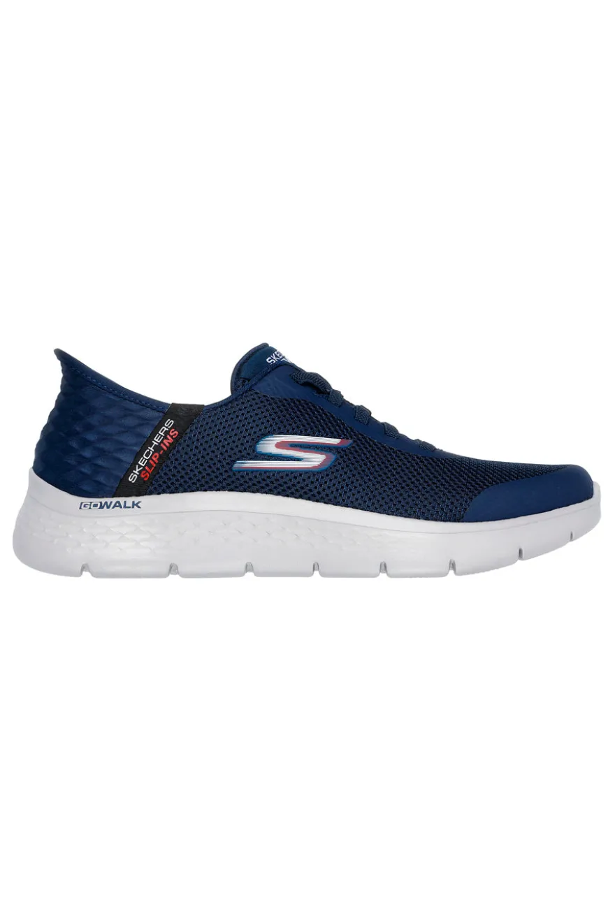 Sneakers blu slip-ins ammortizzate Skechers Go Walk Flex Hands Up