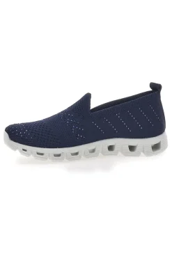 Sneakers Blu Slip-on Con Strass Prima Riga 471