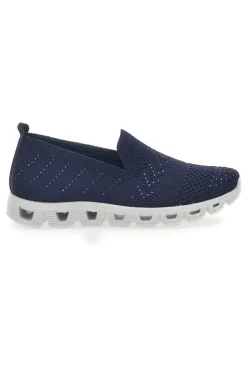 Sneakers Blu Slip-on Con Strass Prima Riga 471