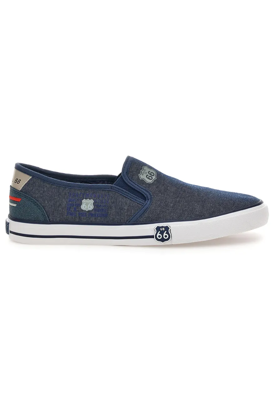 Sneakers blu slip-on Route 66 RO21808