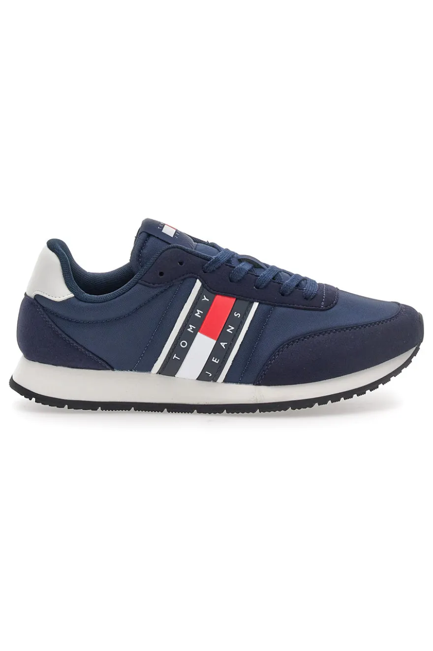 Sneakers blu stile running con soletta estraibile Tommy jeans Tjm Class Runner
