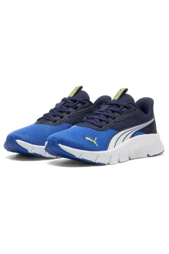 Sneakers blu traspiranti con suola flessibile Puma FlexFocus Lite Modern Jr