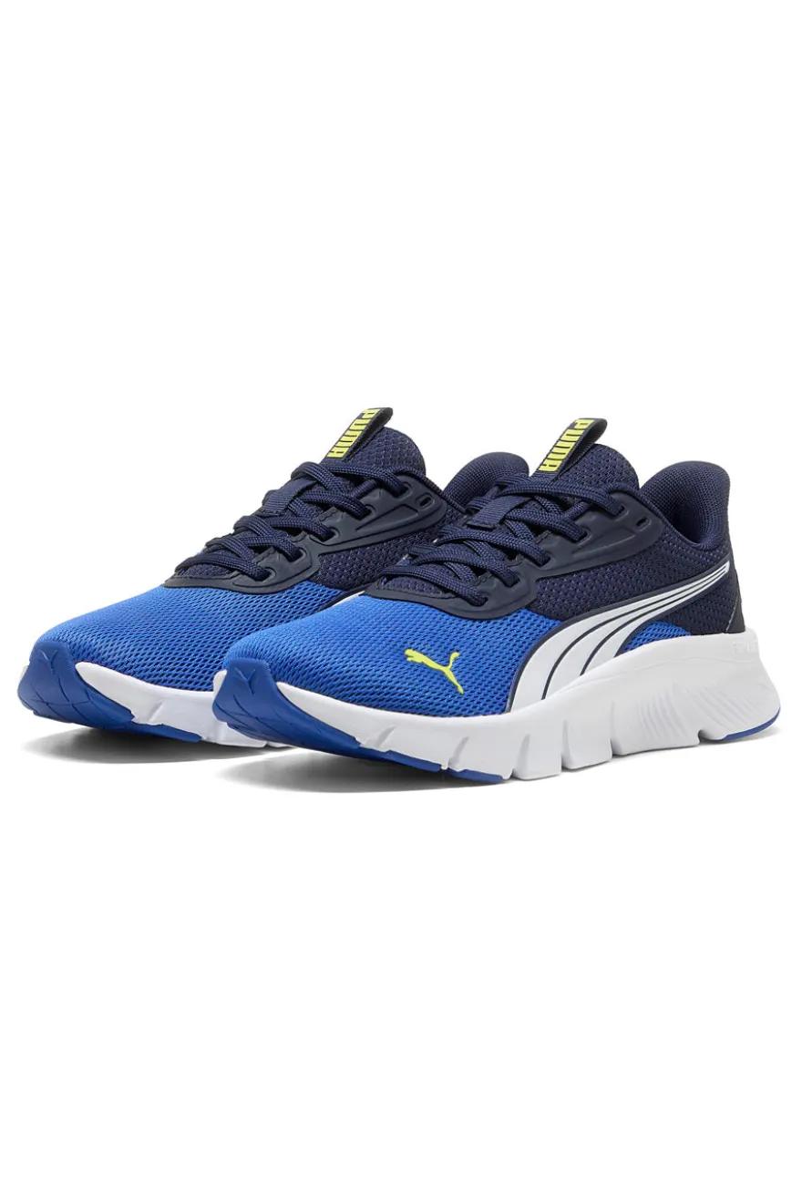 Sneakers blu traspiranti con suola flessibile Puma FlexFocus Lite Modern Jr