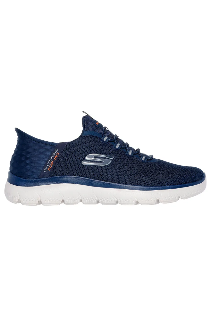 Sneakers Blu Wide Fit Skechers Hands Free Slip-ins: Summits - High Range