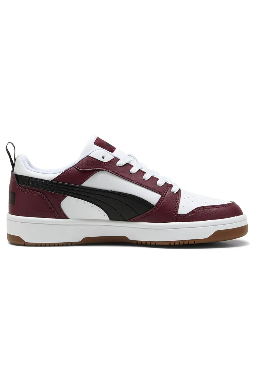 Sneakers bordeaux e bianche low Puma Rebound V6 Low