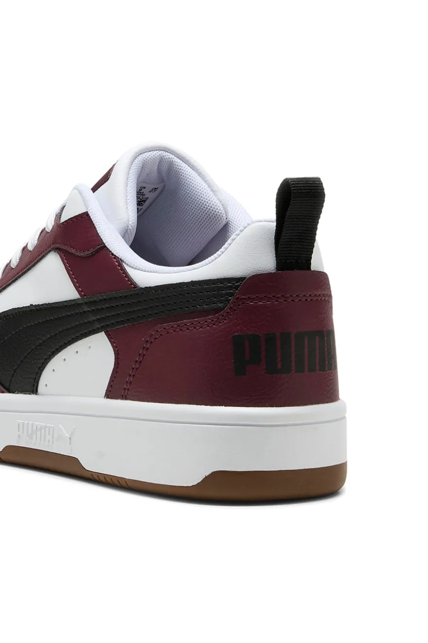 Sneakers bordeaux e bianche low Puma Rebound V6 Low