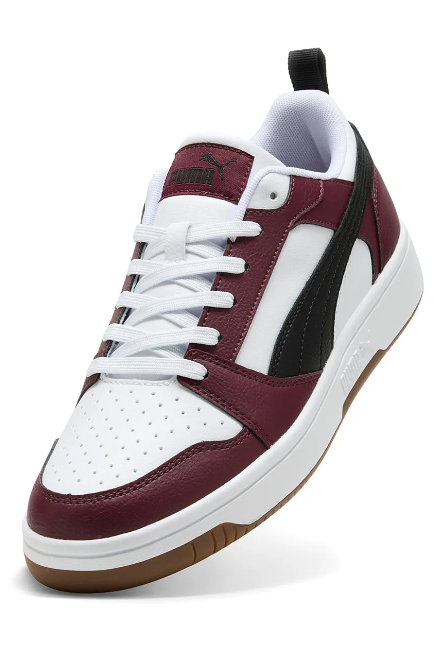 Sneakers bordeaux e bianche low Puma Rebound V6 Low