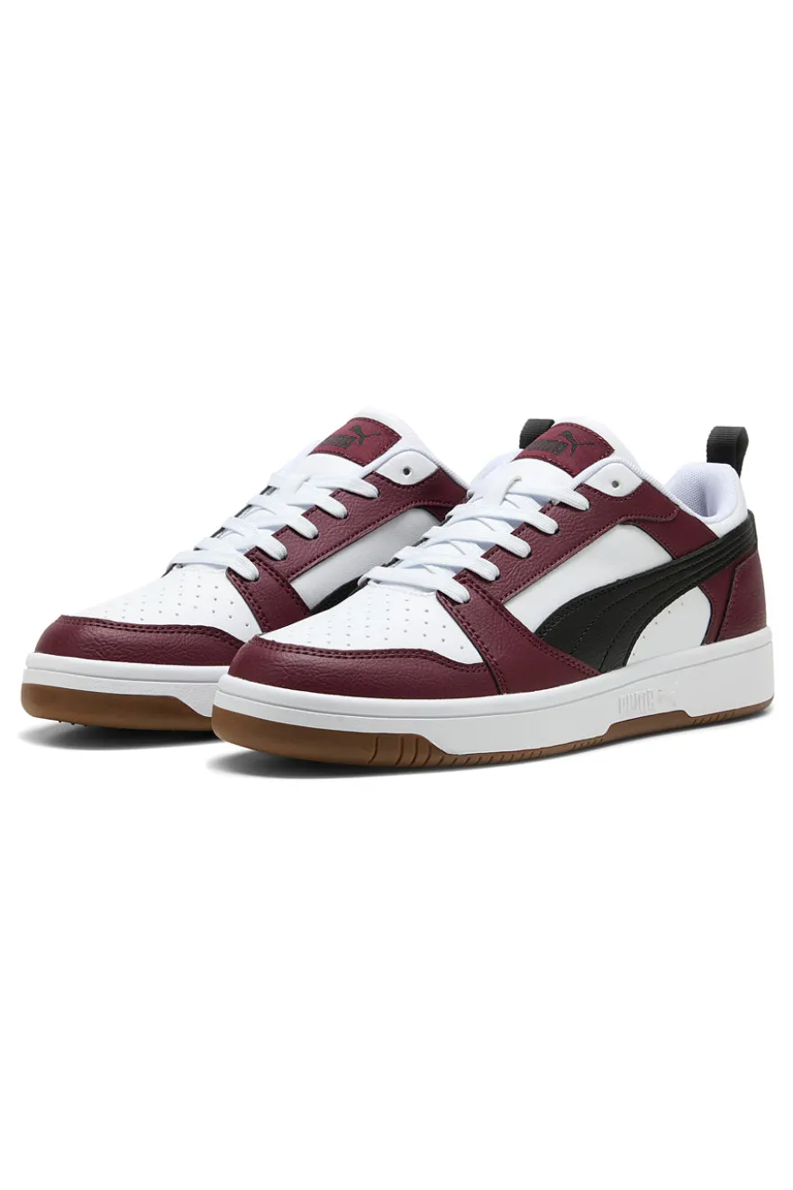 Sneakers bordeaux e bianche low Puma Rebound V6 Low
