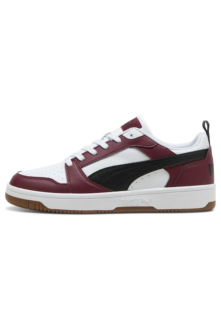 Sneakers bordeaux e bianche low Puma Rebound V6 Low