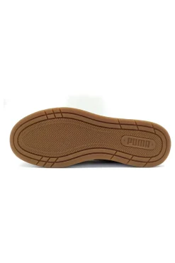 Sneakers bordeaux in pelle scamosciata con dettagli beige Puma Court Classico SD