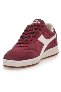 Sneakers bordeaux in tessuto scamosciato Diadora Kick