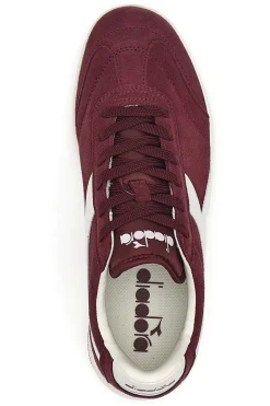 Sneakers bordeaux in tessuto scamosciato Diadora Kick