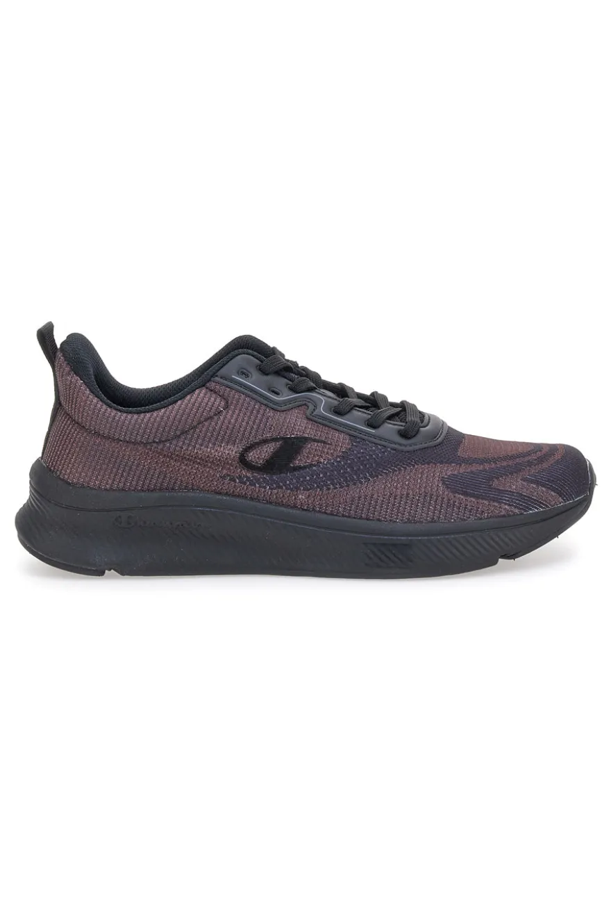 Sneakers bordeaux running in mesh con suola nera Champion Galactic Low Cut Shoe