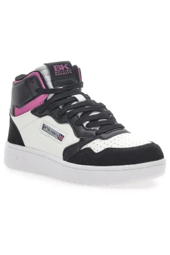 Sneakers British Knights Noors Mid Nere-Bianche