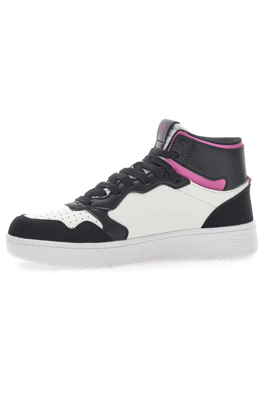 Sneakers British Knights Noors Mid Nere-Bianche