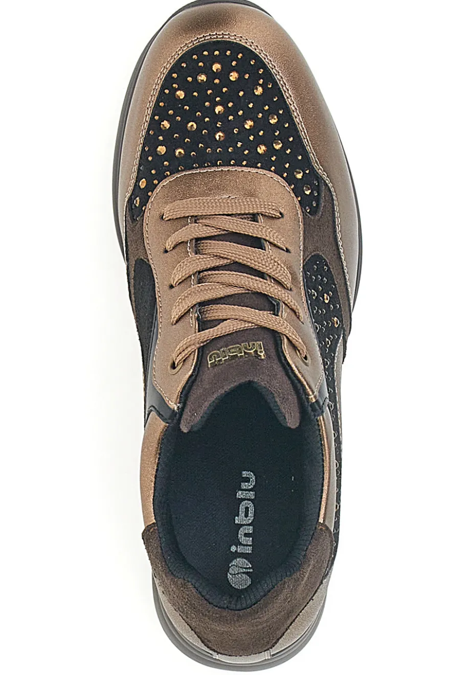 Sneakers Bronzo con Strass Inblu IN401019