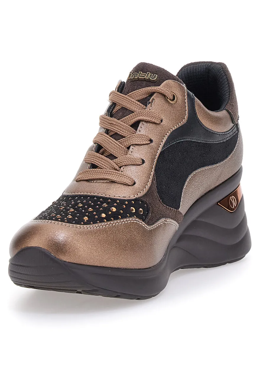 Sneakers Bronzo con Strass Inblu IN401019