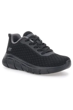 Sneakers Casual Nere in Mesh Skechers Bobs B Flex - Quick Pivot