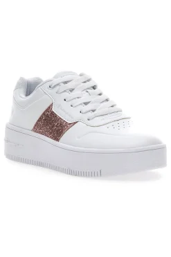 Sneakers Champion Rebound Platform Sparkle Bianche