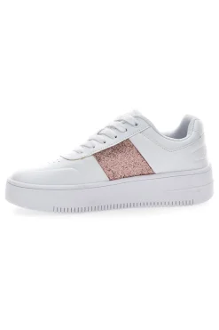 Sneakers Champion Rebound Platform Sparkle Bianche