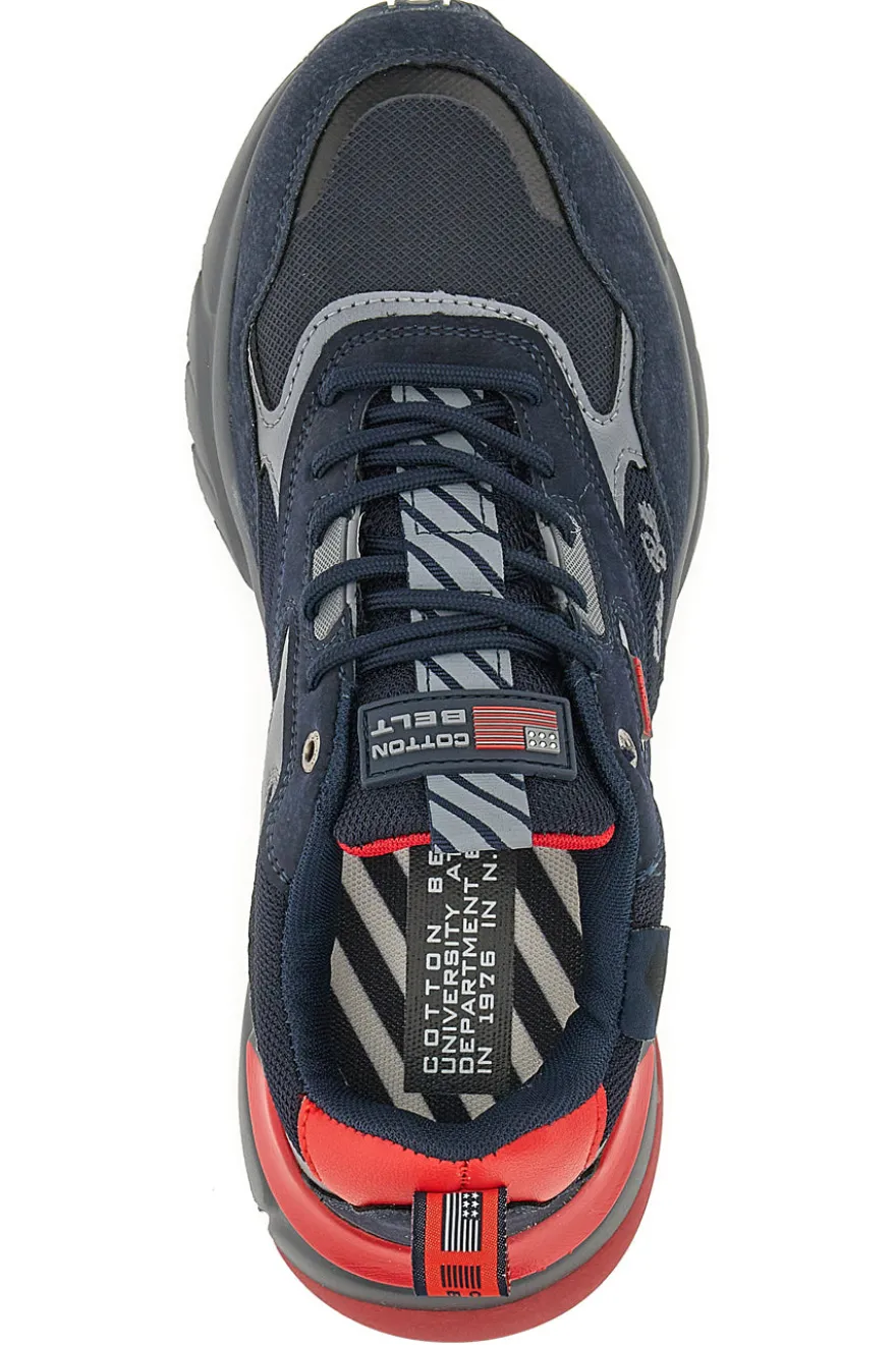 Sneakers Chunky Cotton Belt Focus Blu