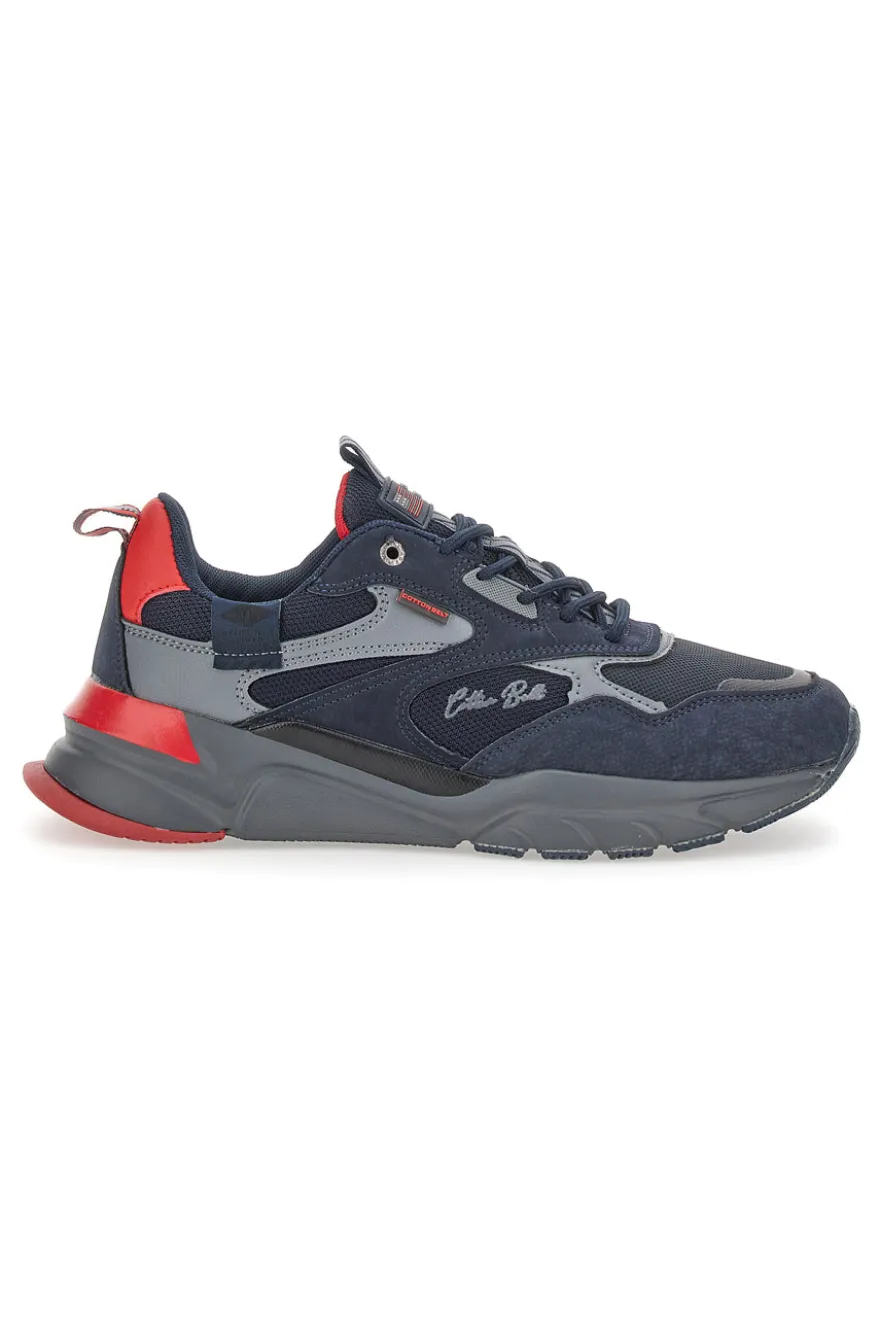 Sneakers Chunky Cotton Belt Focus Blu