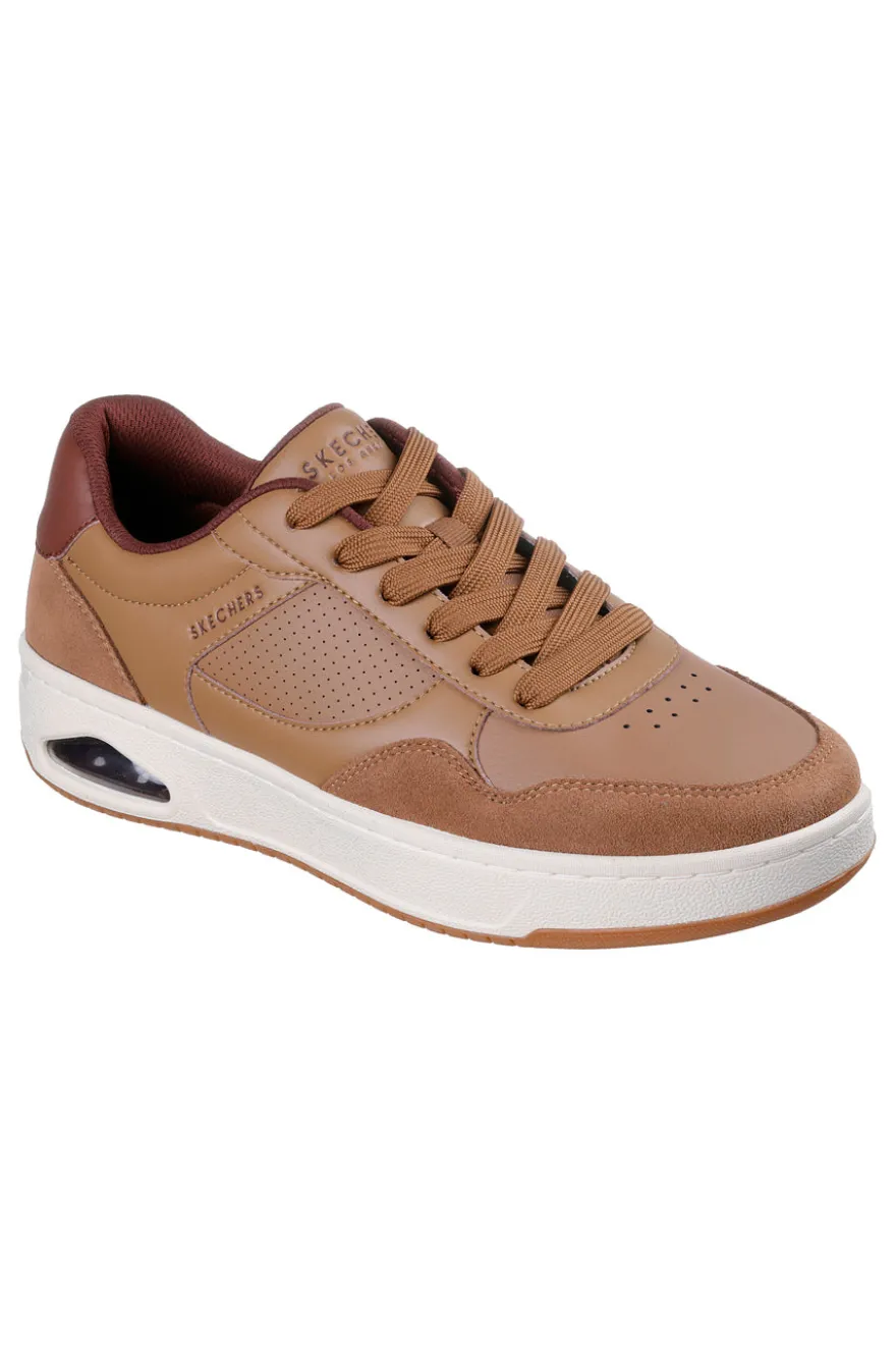 Sneakers color cuoio con soletta Air-Cooled Skechers UNO CTL OUT OF SIGHT
