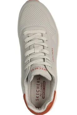 Sneakers color grigio con suola ammortizzata Air-Cooled Memory Foam Skechers Uno Suited On Air