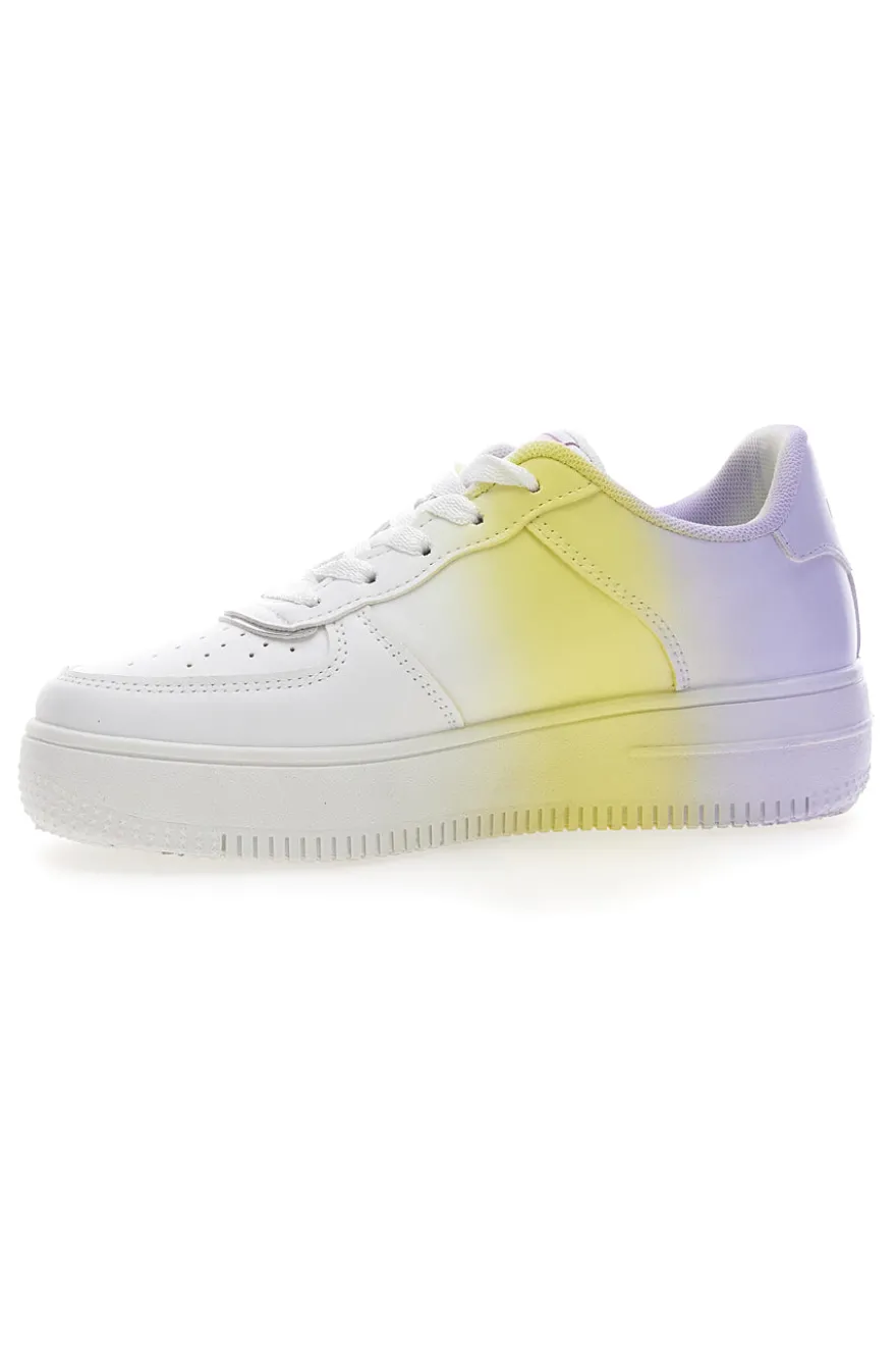 Sneakers con Flatform Lancetti 015 Bianche