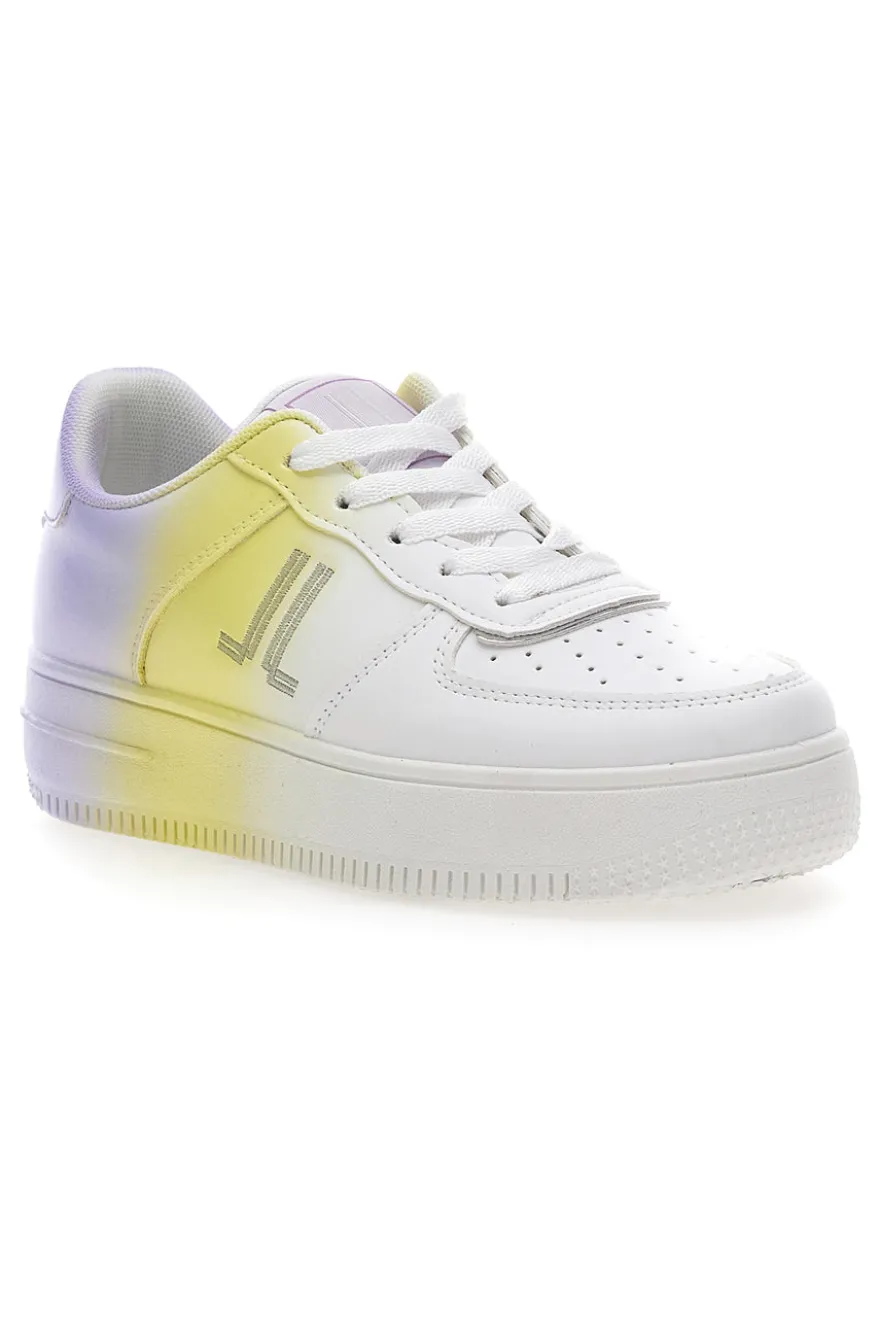 Sneakers con Flatform Lancetti 015 Bianche