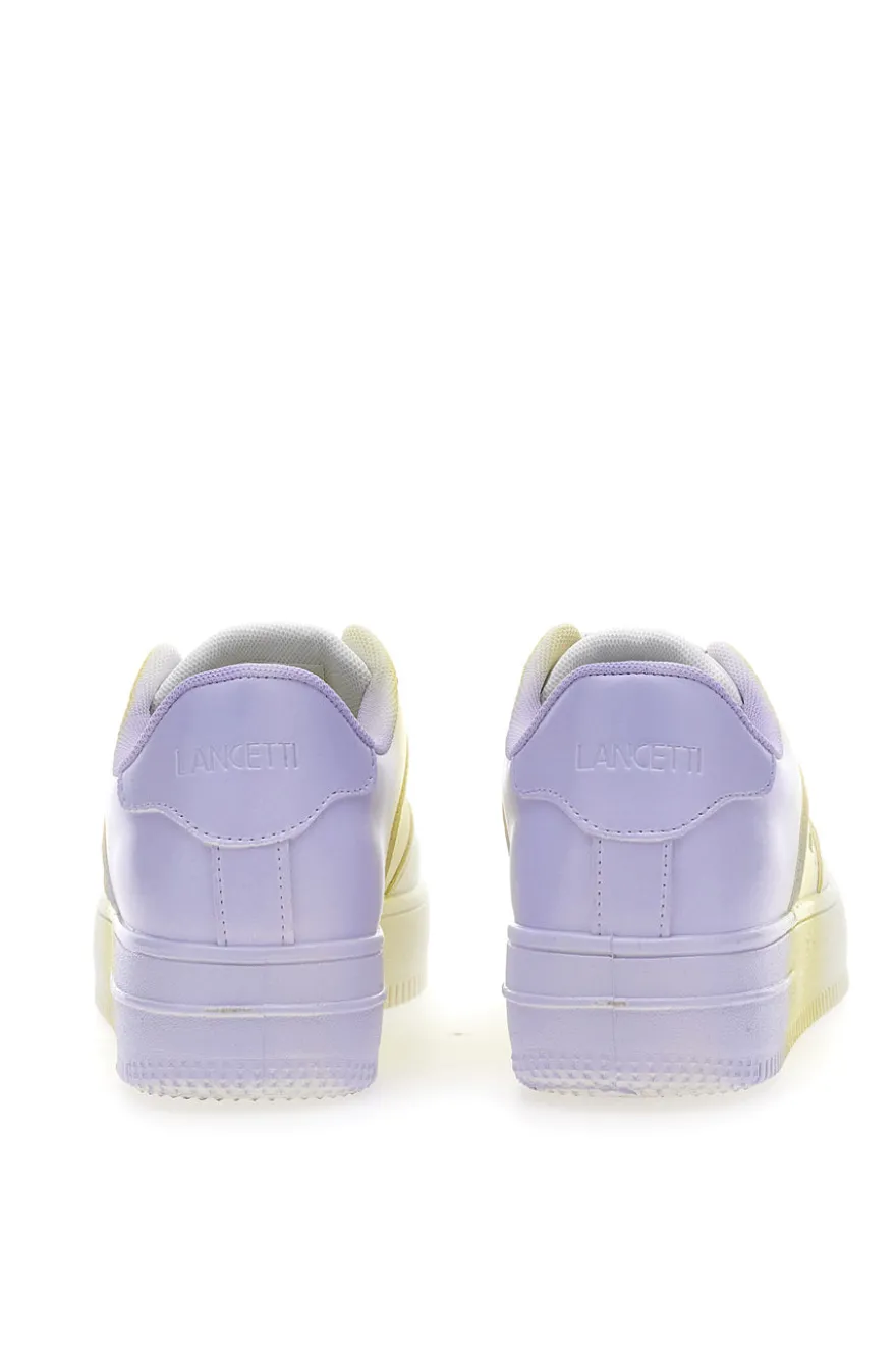 Sneakers con Flatform Lancetti 015 Bianche