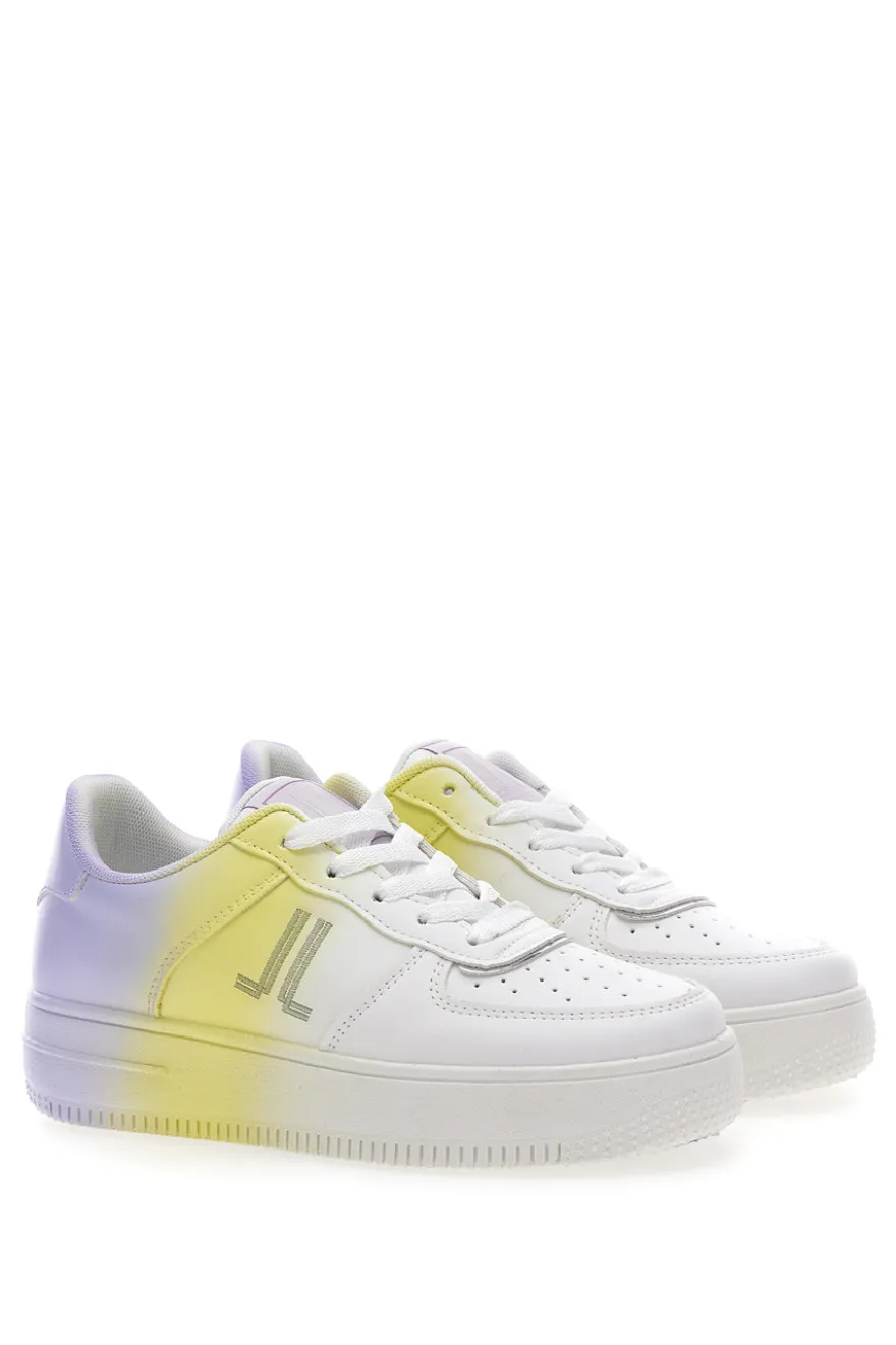 Sneakers con Flatform Lancetti 015 Bianche
