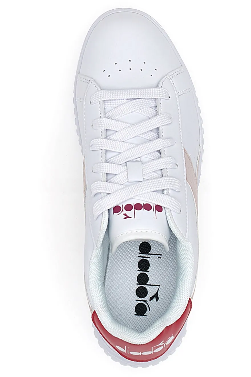 Sneakers con Lacci Bianche Diadora Game Step GS Glazed