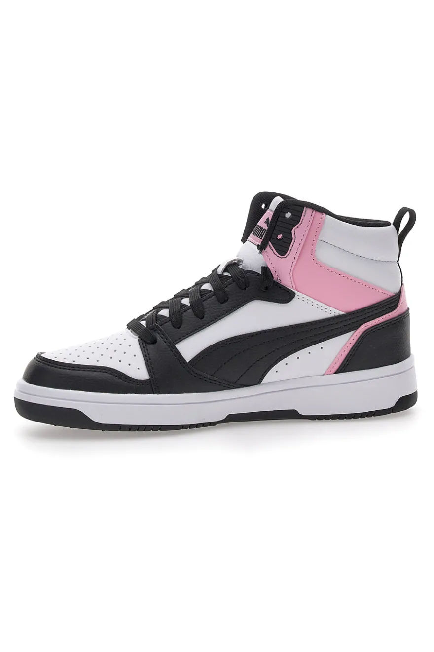 Sneakers con Lacci Bianche e Nere Puma Rebound V6