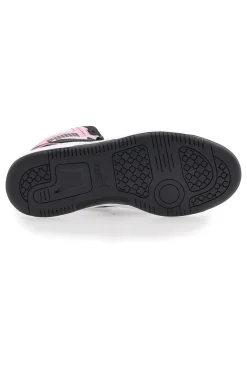 Sneakers con Lacci Bianche e Nere Puma Rebound V6