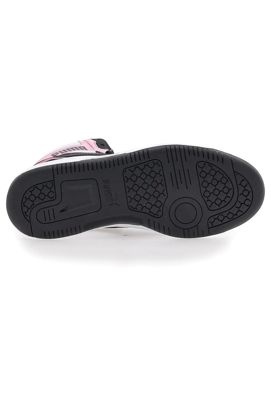 Sneakers con Lacci Bianche e Nere Puma Rebound V6