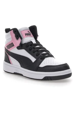 Sneakers con Lacci Bianche e Nere Puma Rebound V6
