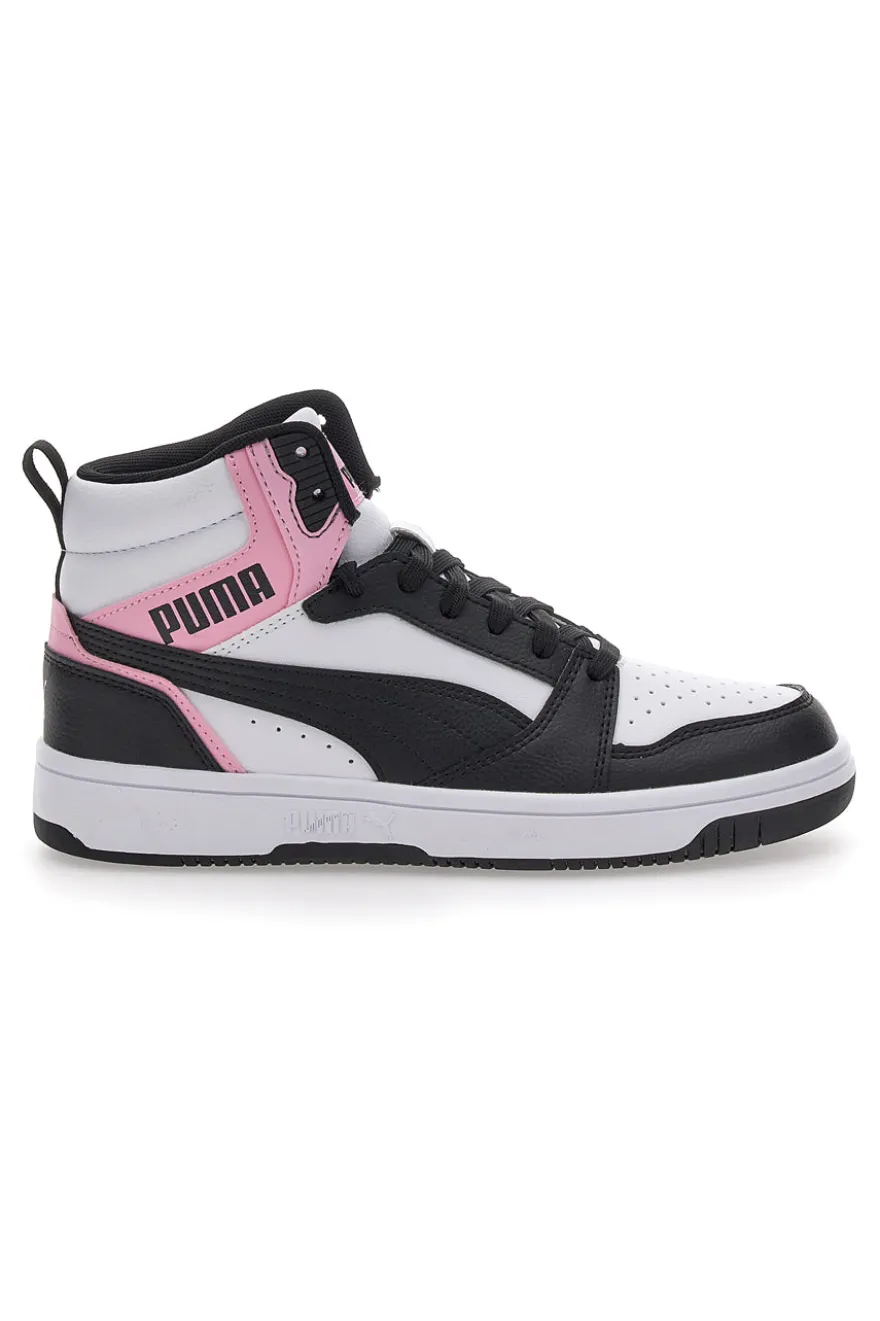 Sneakers con Lacci Bianche e Nere Puma Rebound V6