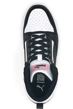 Sneakers con Lacci Bianche e Nere Puma Rebound V6