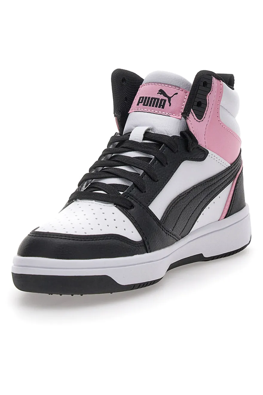 Sneakers con Lacci Bianche e Nere Puma Rebound V6