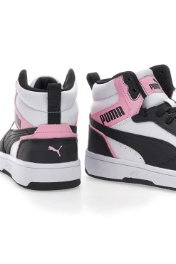Sneakers con Lacci Bianche e Nere Puma Rebound V6
